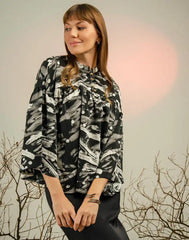 AMANI RELAXED FIT PRINTED TOP