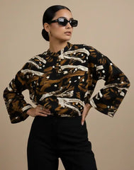 AMANI RELAXED FIT PRINTED TOP