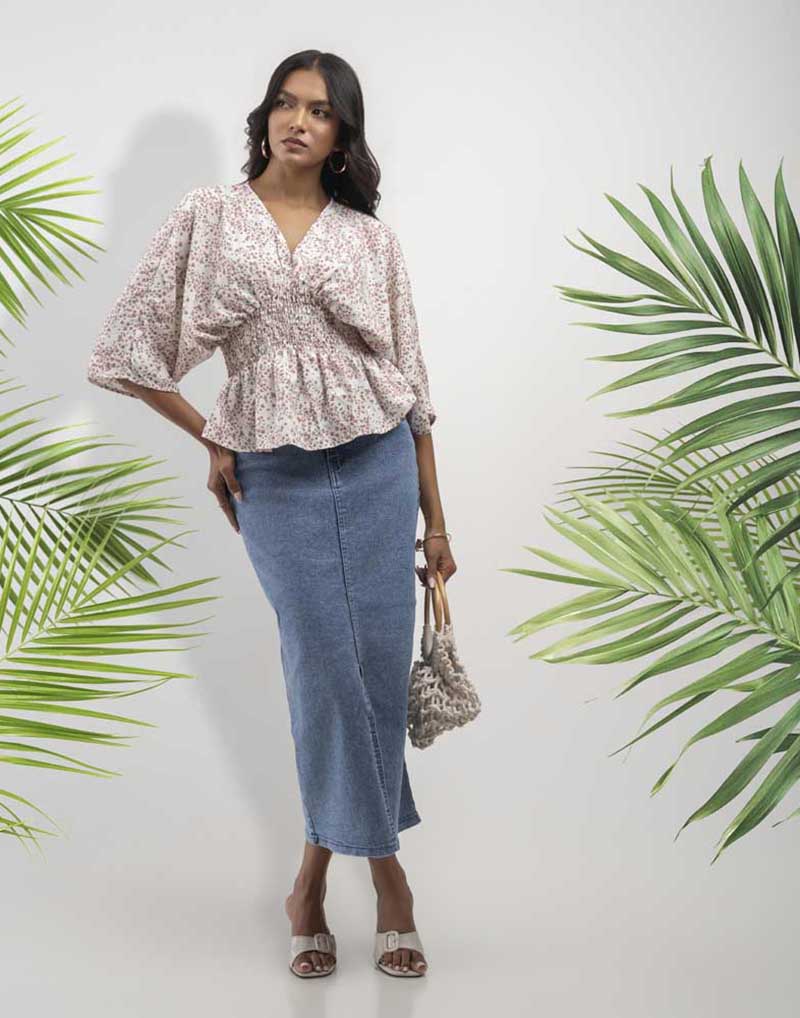 GIVO PRINTED TOP
