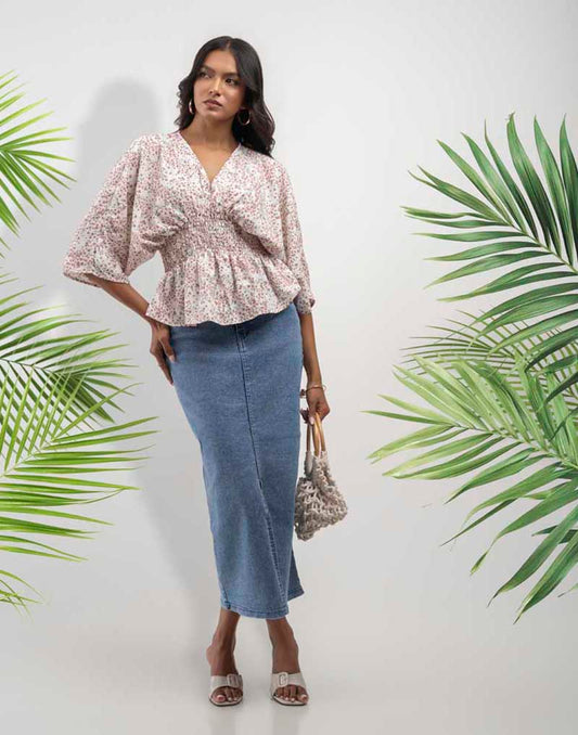 GIVO PRINTED TOP