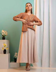 GIVO  EMBROIDERED TOP