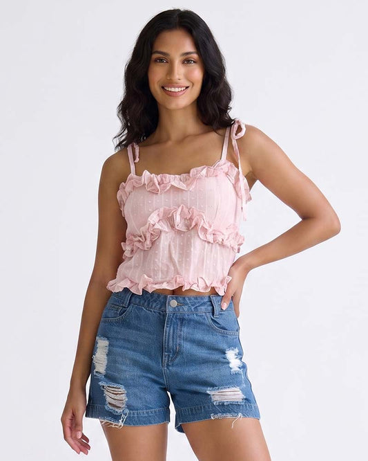 Ladies Sleeveless Blouse Top