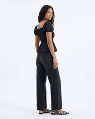 Ladies Puff Sleeve Blouse Top