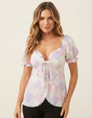 LADIES SHORT SLEEVE TOP