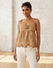 LADIES SLEEVELESS CAMISOLE TOP
