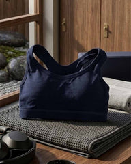 Women's padded cotton sports bra