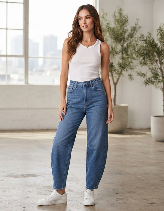GIVO BARREL CUT DENIM