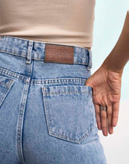 WOMEN'S WIDE LEG EMBROIDERED JEANS