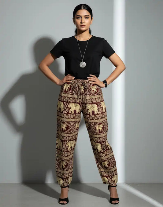 Givo Ladies Printed  Pant