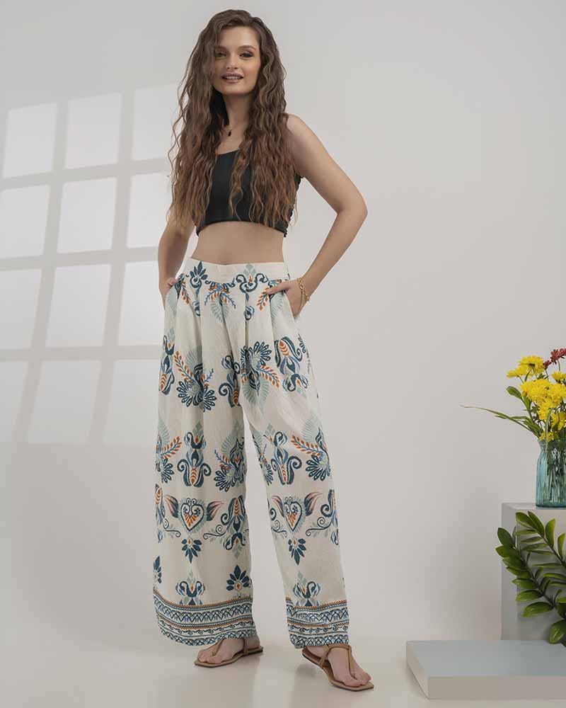 Givo Ladies Printed  Pant