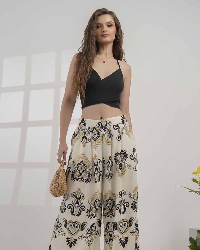 Givo Ladies Printed  Pant