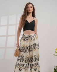 Givo Ladies Printed  Pant
