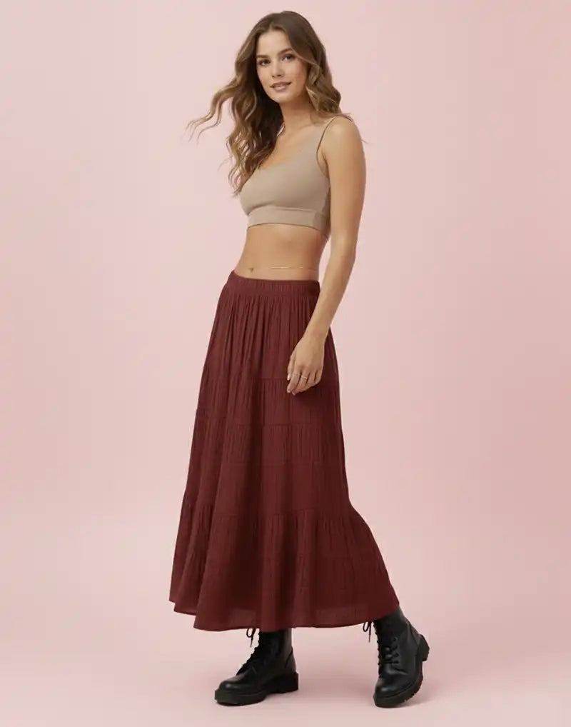 GIVO FLARED SKIRT