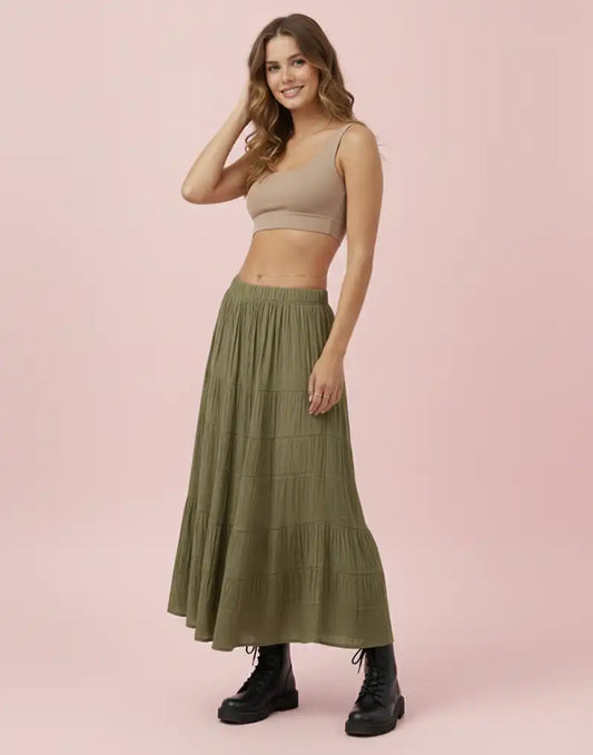 GIVO FLARED SKIRT