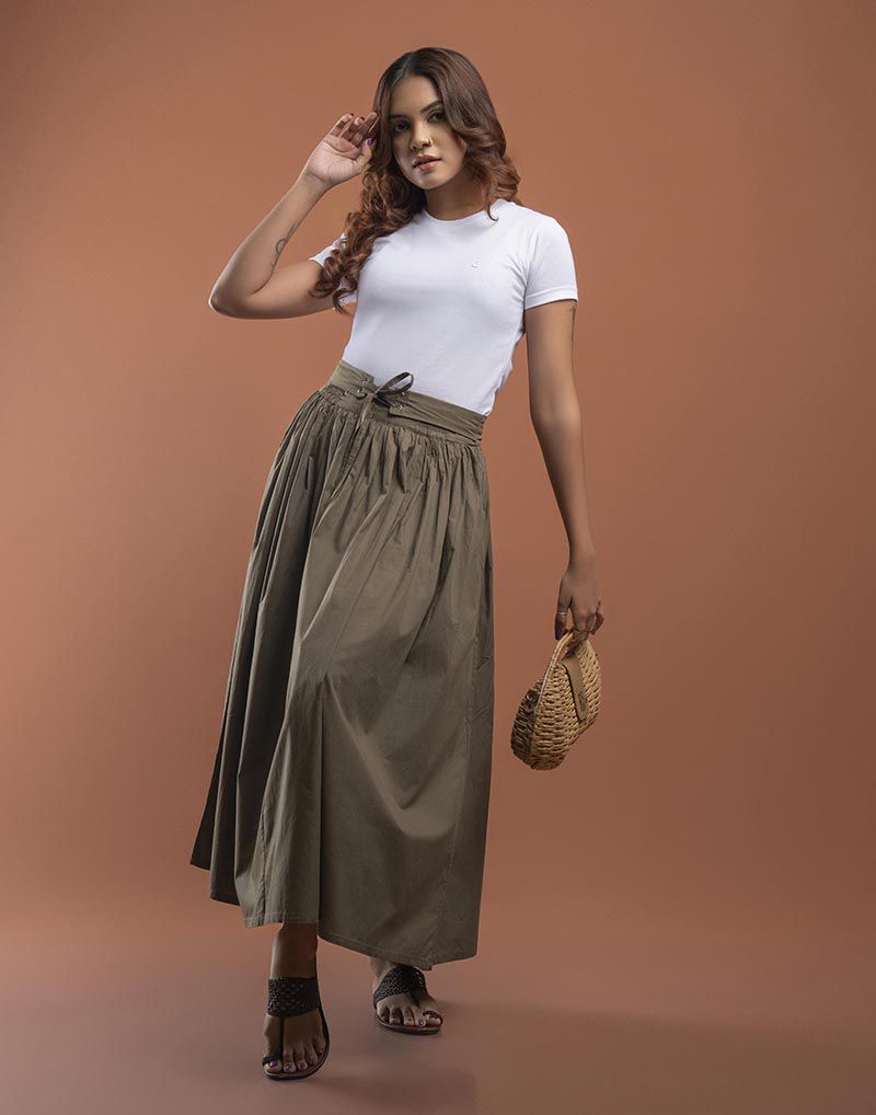 WOMEN' S PLAIN SKIRT
