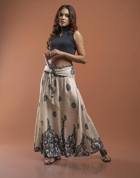 GIVO PRINTED SKIRT