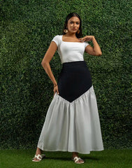 GIVO COLOR BLOCK SKIRT