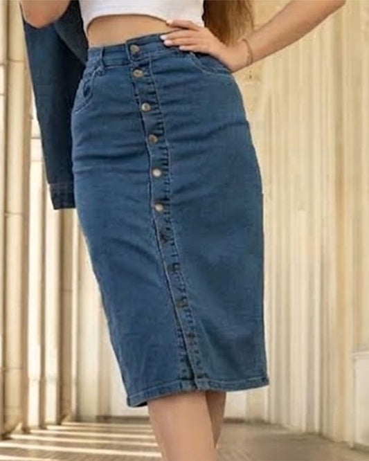 GIVO DENIM SKIRT