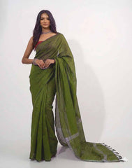 ETHNIC FUSION HANDLOOM SAREE
