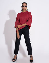 0307008450MRN (2)_Ladies_T-Shirt_Fashion Bug Sri Lanka