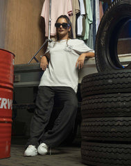 AMANI OVERSIZED GRAPHIC PRINTED T - SHIRT