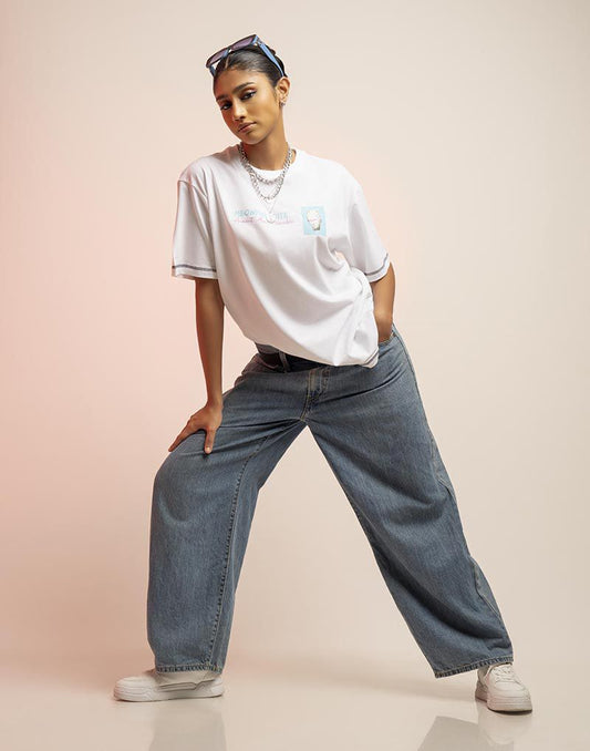 A .   OVERSIZED PRINTED T - SHIRT