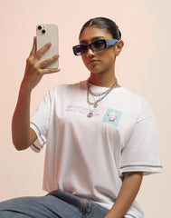 A .   OVERSIZED PRINTED T - SHIRT