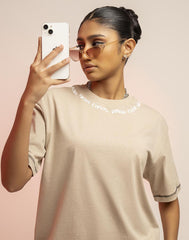 A .   OVERSIZED PRINTED T - SHIRT