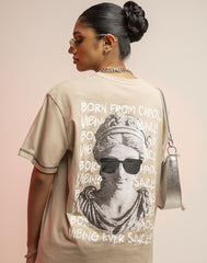 A .   OVERSIZED PRINTED T - SHIRT