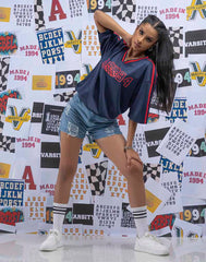 A .   OVERSIZED PRINTED T - SHIRT