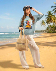 AMANI OVERSIZED PRINTED T - SHIRT