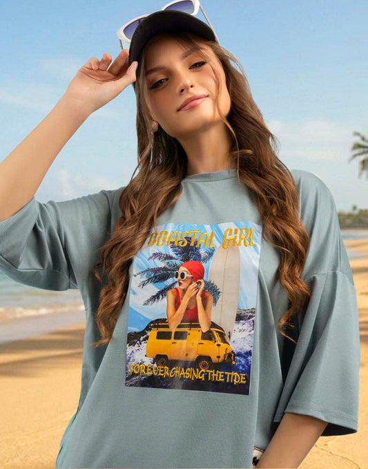 AMANI OVERSIZED PRINTED T - SHIRT