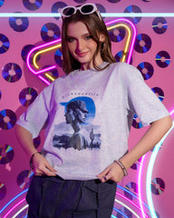 A . OVERSIZED PRINTED T - SHIRT