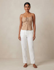 Ladies Padded Strap Sleaveless Top