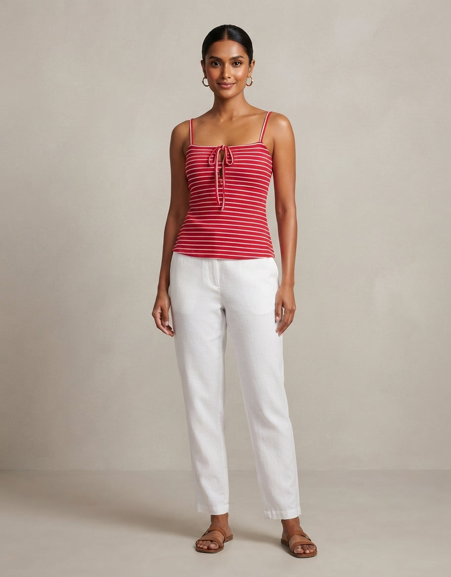 Ladies Padded Strap Sleaveless Top