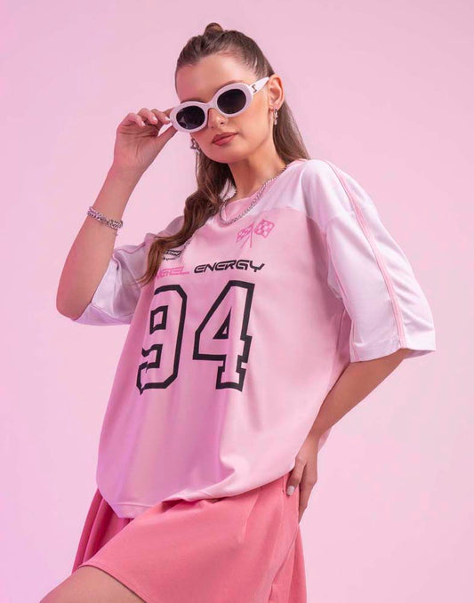 A . OVERSIZED PRINTED T - SHIRT