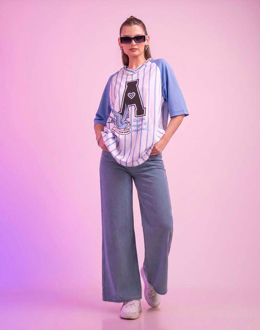 A . OVERSIZED PRINTED T - SHIRT