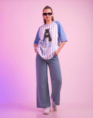 A . OVERSIZED PRINTED T - SHIRT