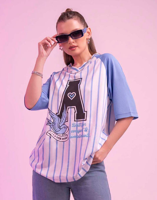 A . OVERSIZED PRINTED T - SHIRT