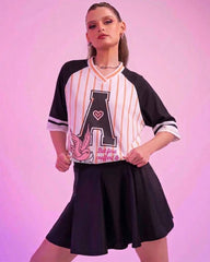 A . OVERSIZED PRINTED T - SHIRT