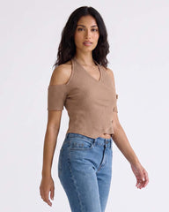 Ladies Cold Shoulder style Top