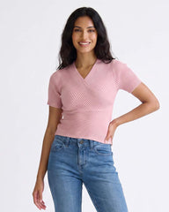 Ladies Crossover V-neckline style Top