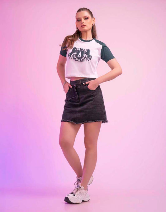 A . PRINTED T - SHIRT