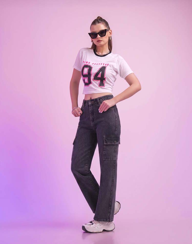 A . OVERSIZED PRINTED T - SHIRT