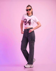 A . OVERSIZED PRINTED T - SHIRT