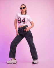 A . OVERSIZED PRINTED T - SHIRT