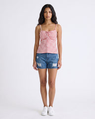 Ladies Sleeveless Striped Top