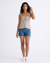 Ladies Sleeveless Striped Top