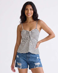 Ladies Sleeveless Striped Top