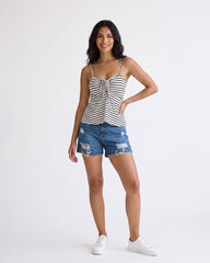 Ladies Sleeveless Striped Top